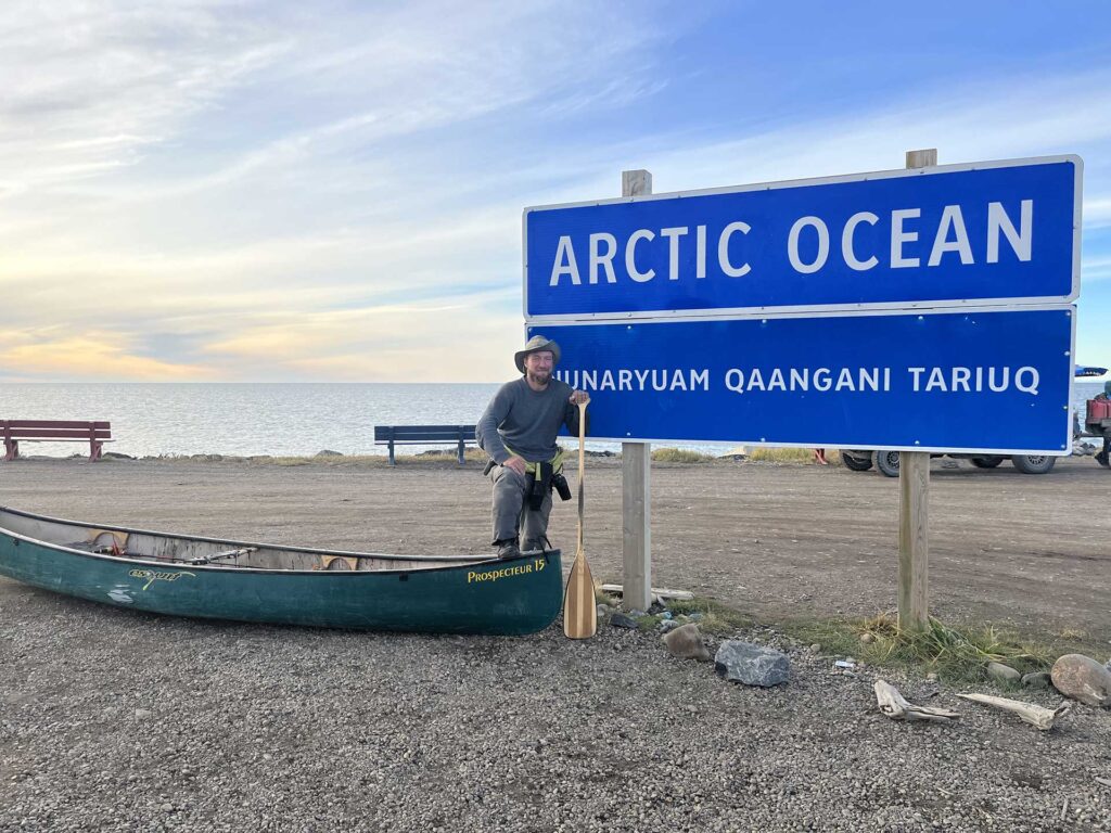 Calem Watson at the Arctic Ocean